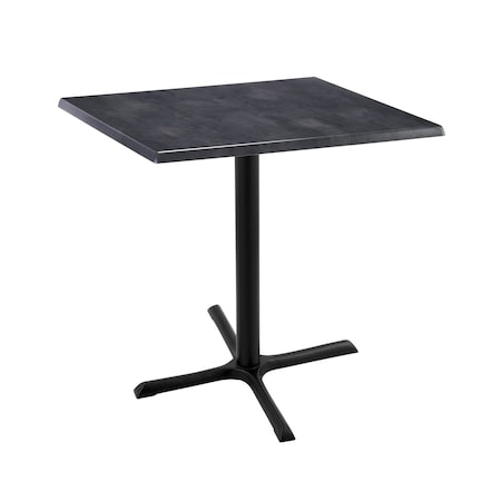 Holland Bar Stool Co 36" Tall In/Outdoor All-Season Table, 30" x 30" Square Black Steel Top OD211-3036BWOD30SQBlkStl